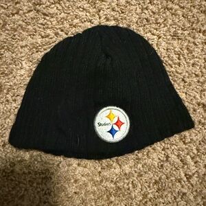 Baby Black Beanie with Logo